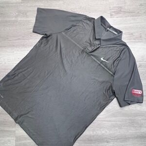 Nike Tiger Woods Collection Mens Gray Dri-FIT Golf Polo Shirt 726209-010 L
